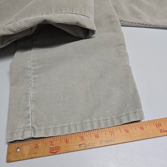 Levi’s 559 Pants Men 38x30 (Fits 37x28) Gray Corduroy Relaxed Straight Y2K Basic - Picture 13 of 14